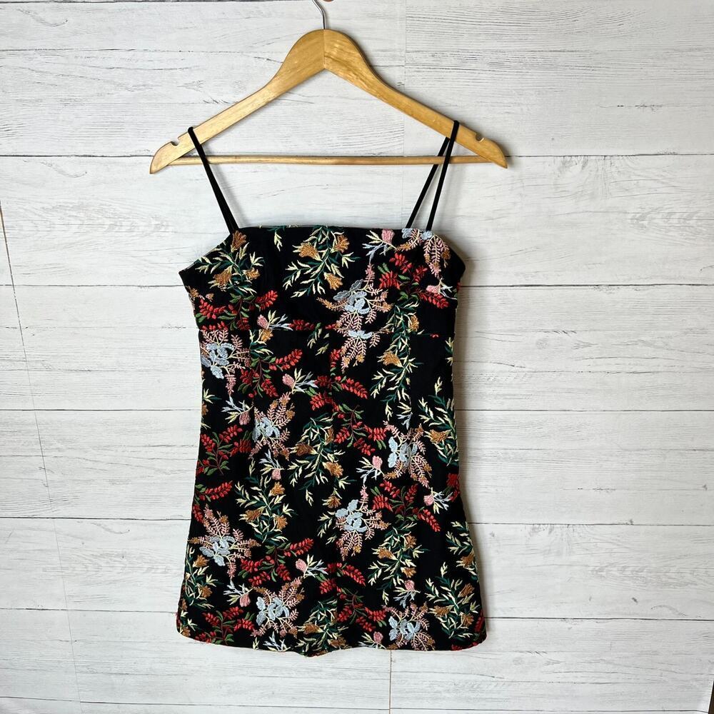 Urban Outfitters Dress Womens Size XS/S Black Pins & Needles Audrey Floral - Picture 5 of 16